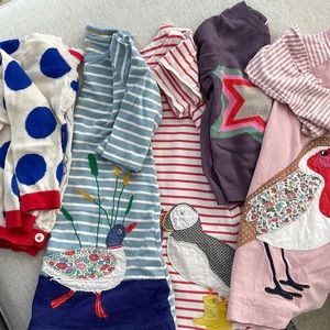 Mini Boden girls dress cardigan